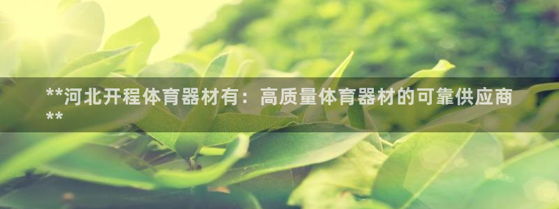 耀世娱乐是什么平台：**河北开程体育器材有：高质量体