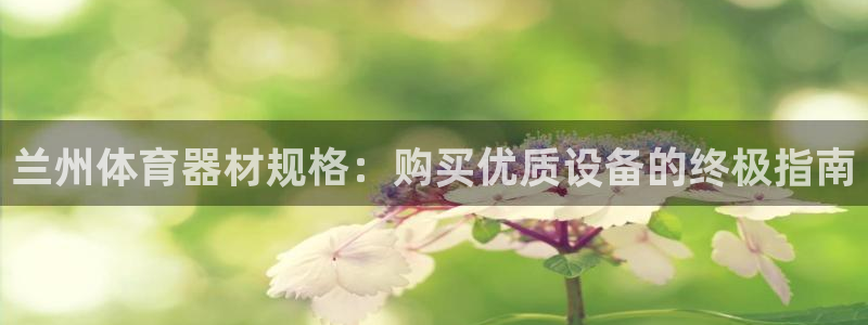 耀世幻主：兰州体育器材规格：购买优质设备的终极指南