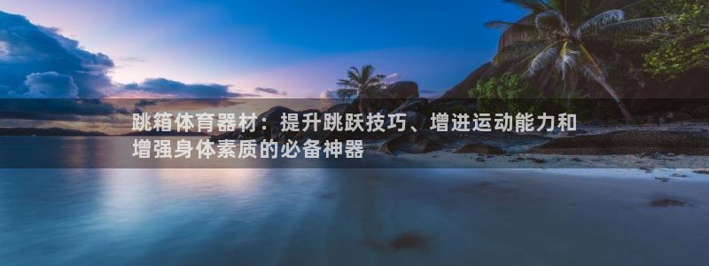 耀世集团王大聪图片：跳箱体育器材：提升跳跃技巧、增进
