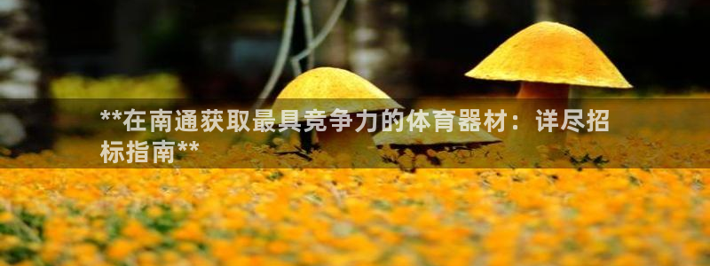 耀世娱乐注册开户：**在南通获取最具竞争力的体育器材
