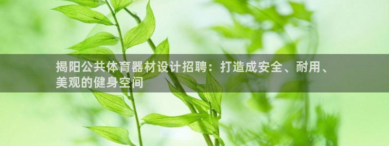 耀世娱乐平台注册地址在哪里查：揭阳公共体育器材设计招