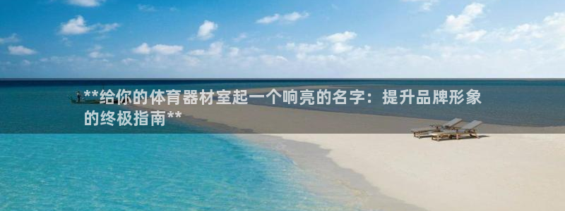 耀世璀璨：**给你的体育器材室起一个响亮的名字：提升品牌形象